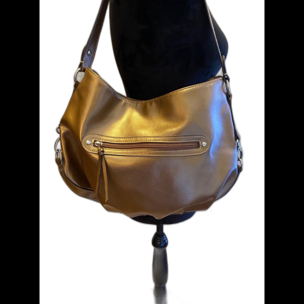 Women’s Purse Gold Chic‎ Boho Retro Shoulder Bag Casual Wear or Date Night